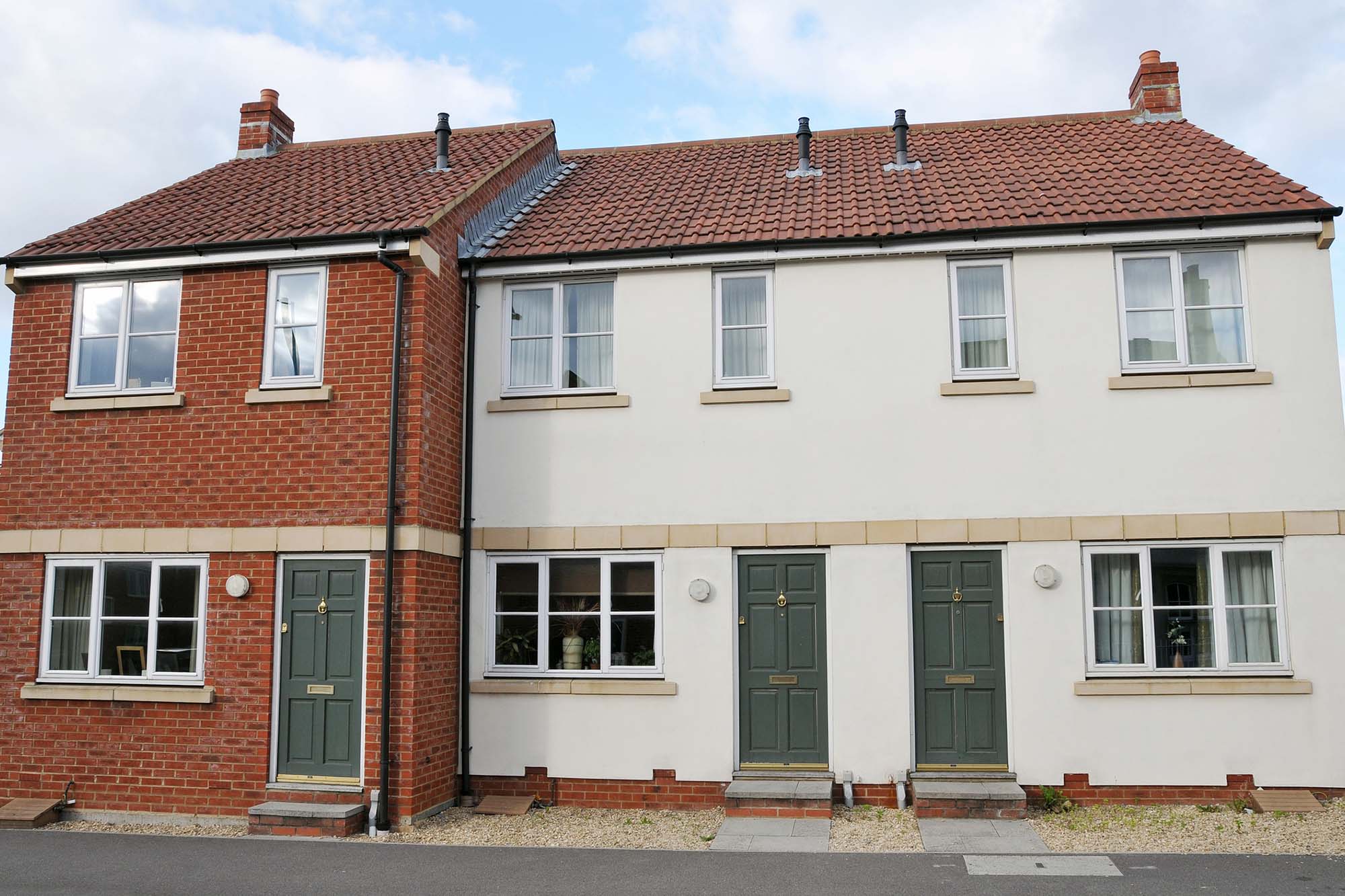 Modern terraced houses